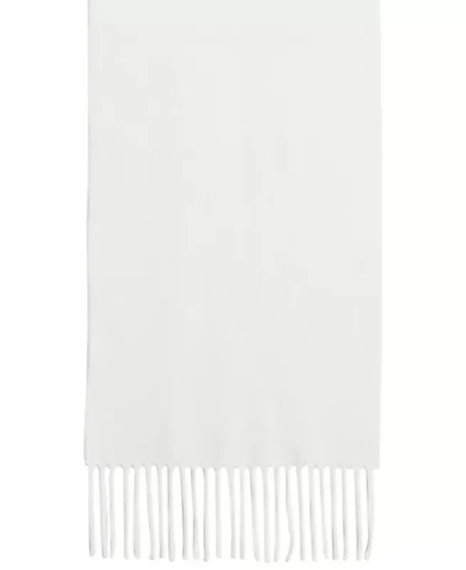Steve Madden Women's Mid Weight Solid Muffler Scarf White Size Regular sold by Ruumur