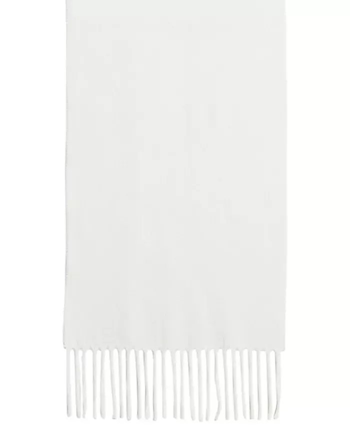 Steve Madden Women's Mid Weight Solid Muffler Scarf White Size Regular sold by Ruumur