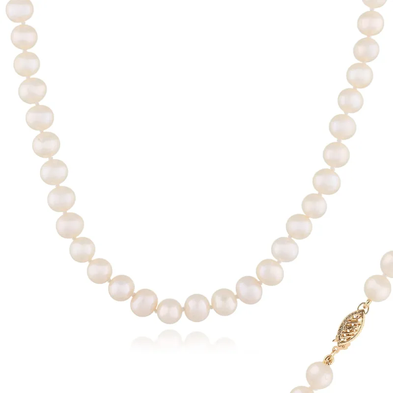 Splendid Pearls 7mm Pearl Necklace sold by Ruumur