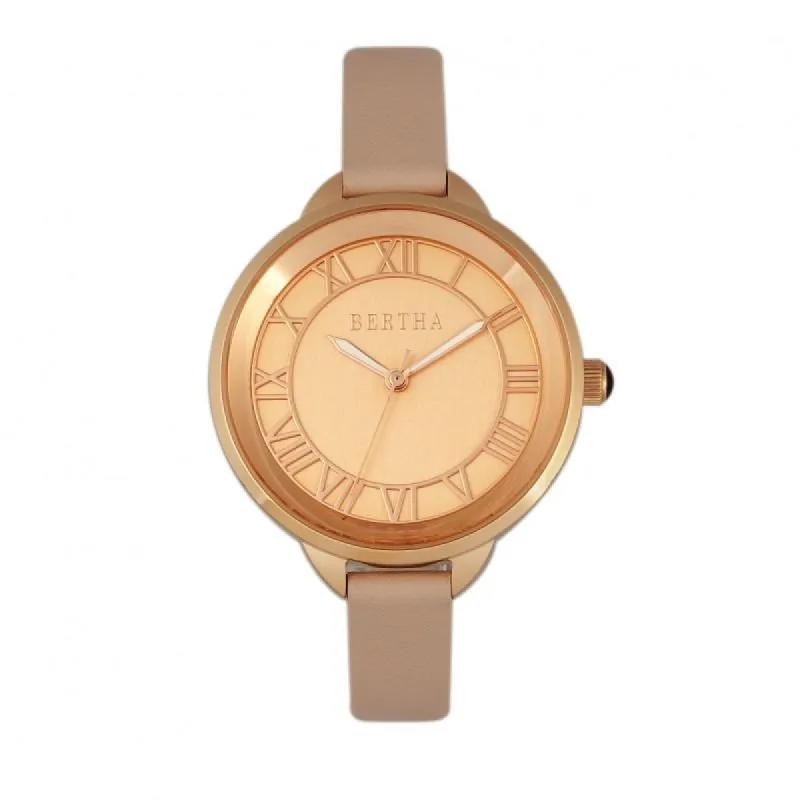 Bertha Madison Sunray Dial Ladies Watch made by Ruumur