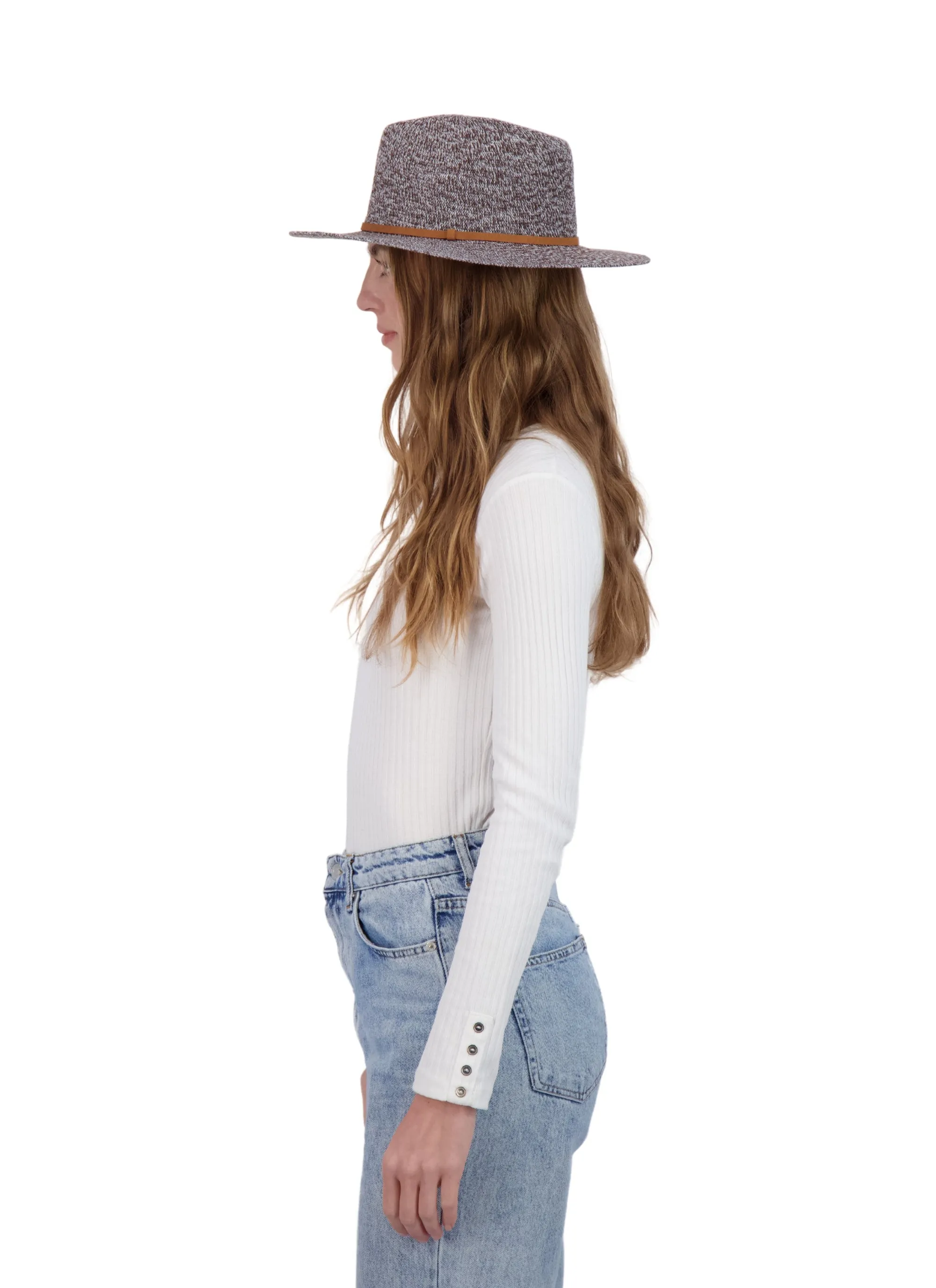 Tahari Women's Lightweight Packable Panama Hat with Faux Suede Band sold by Ruumur product image thumbnail 4