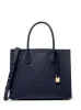 Michael Kors Women's Navy Mercer Large Saffiano Leather Tote Bag sold by Ruumur