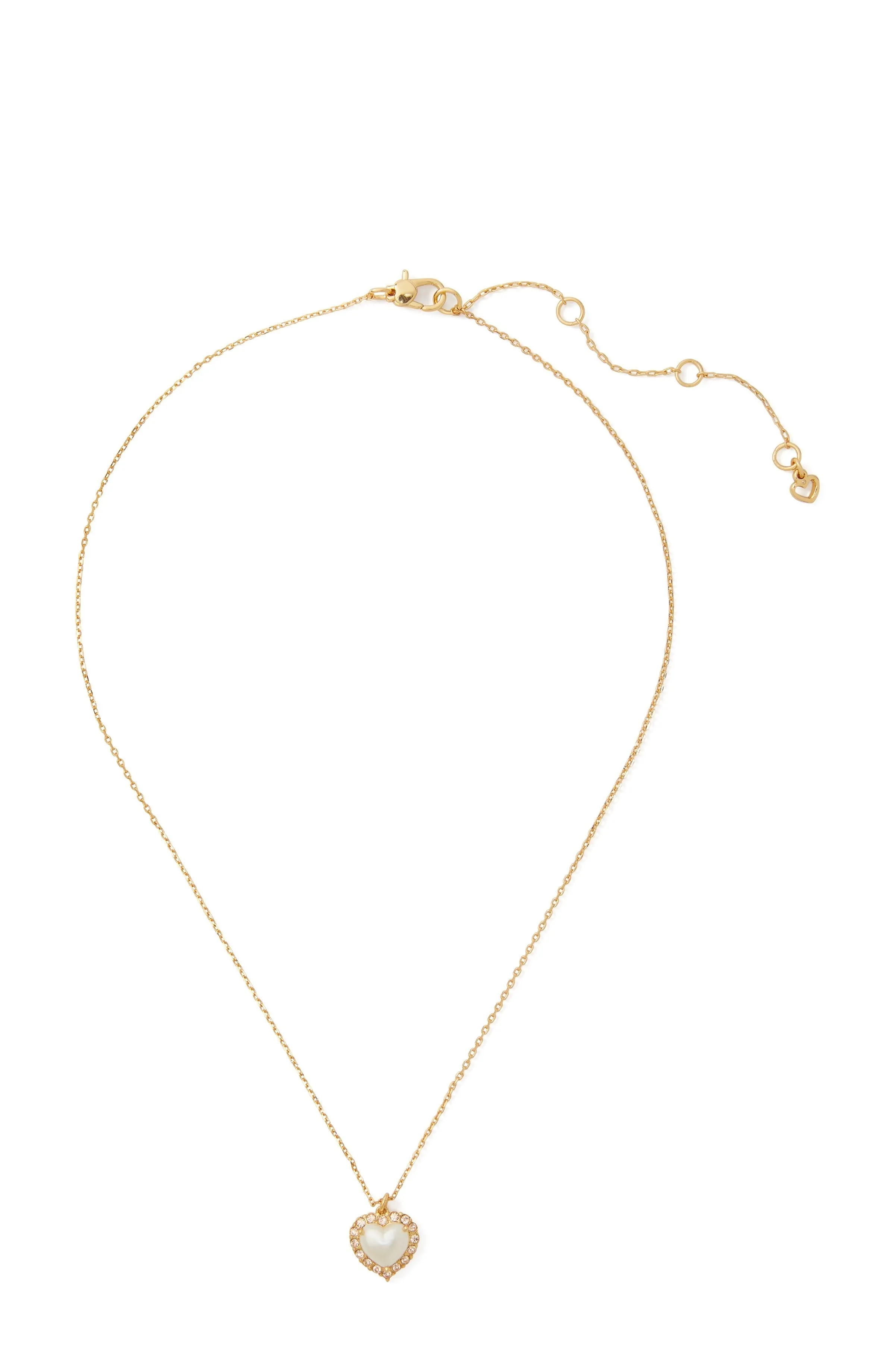 Kate Spade Pavé Heart Pendant Necklace sold by Ruumur