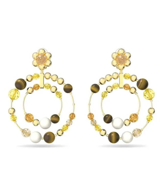 Swarovski Somnia Women's Multicolored Crystal Gold-tone plated Earring 5618296 sold by Ruumur