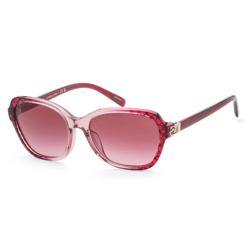 Coach Women's 56mm Red Gradient Signature C Sunglasses HC8349U-57098H-56 made by Ruumur