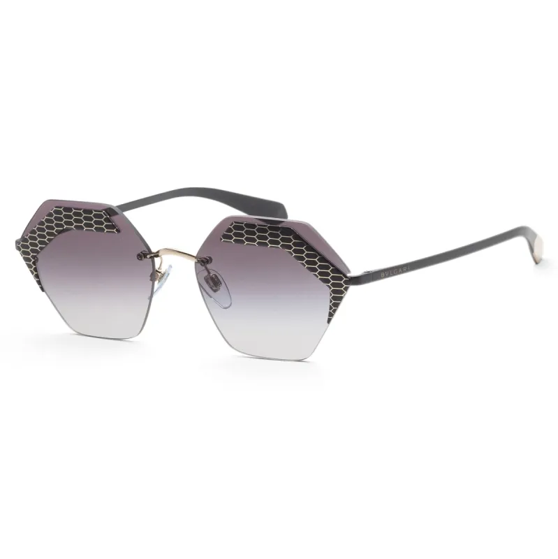 Bulgari Women's 57 mm Matte Black and Pale Gold Sunglasses BV6103-20288G-57 sold by Ruumur
