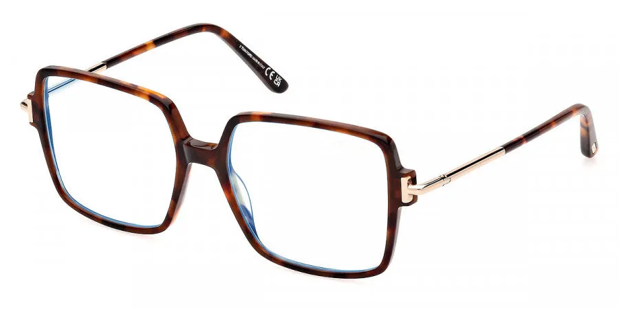 Tom Ford Women's T-Logo 53mm Dark Havana Opticals FT5915-B-052-53 sold by Ruumur