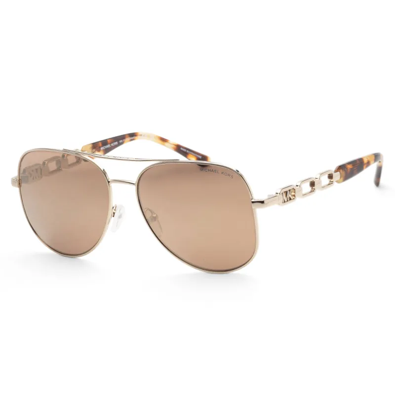 Michael Kors Women's 58mm Light Gold Sunglasses MK1121-10147P-58 sold by Ruumur