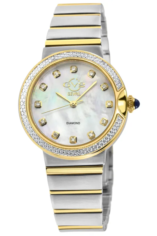 GV2 by Gevril Women's Sorrento 32mm Quartz Watch 12444B sold by Ruumur