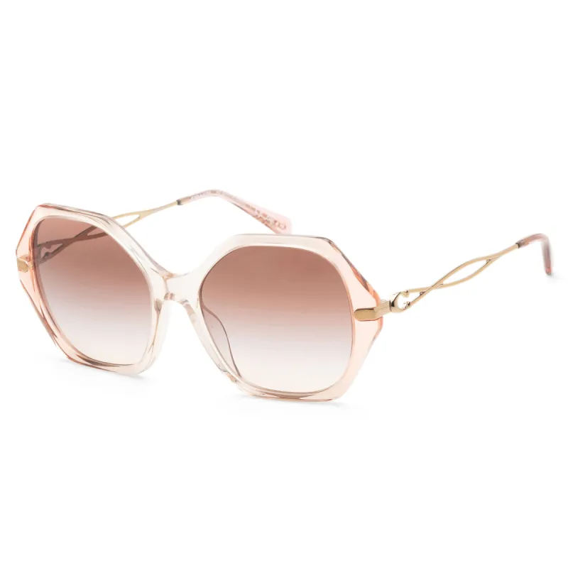 Coach Women's 57mm Gradient Transparent Peach Sunglasses HC8315-564013-57 sold by Ruumur