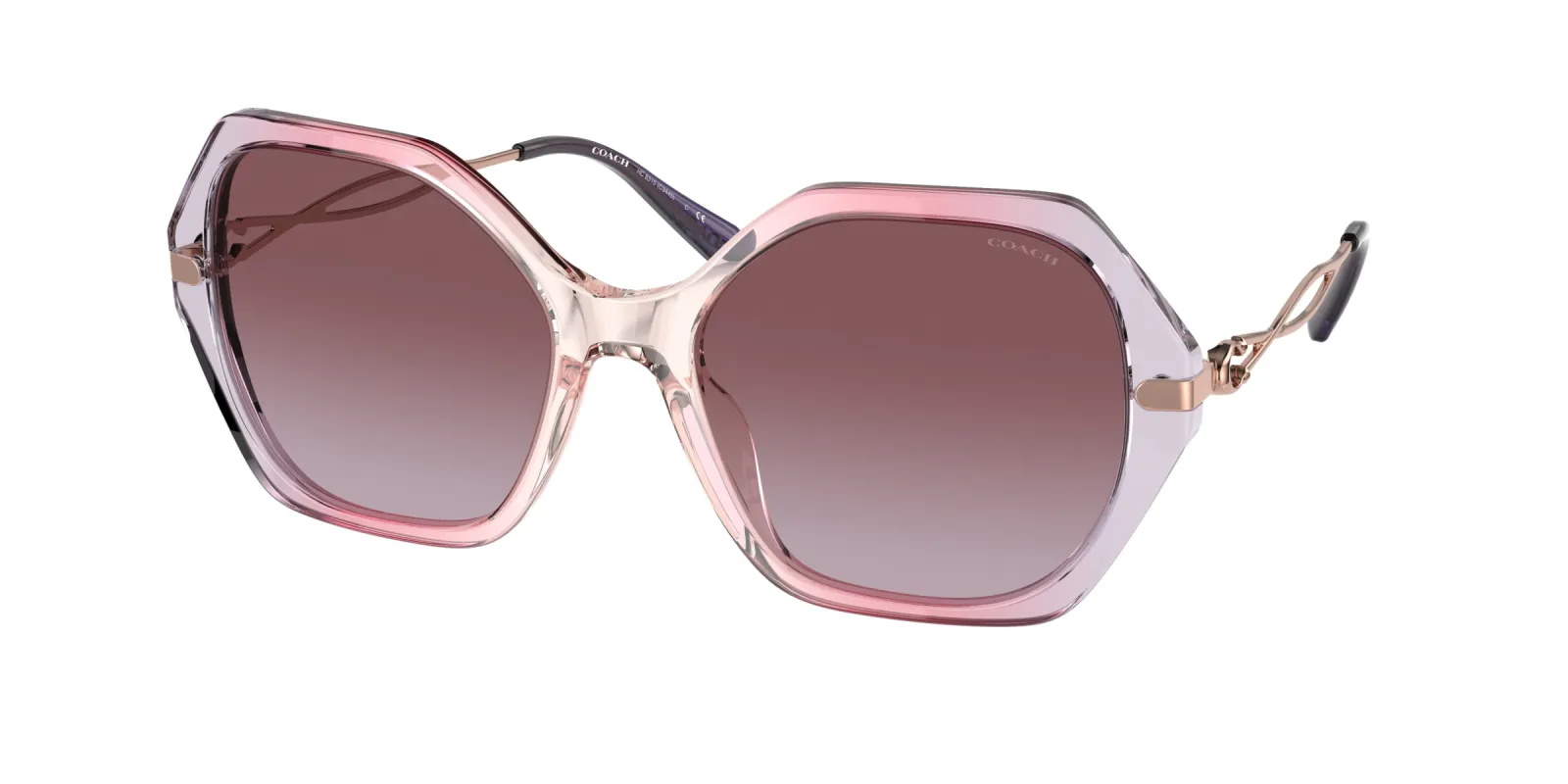 Coach Women's 57mm Gradient Transparent Violet Sunglasses HC8315-56418H-57 sold by Ruumur