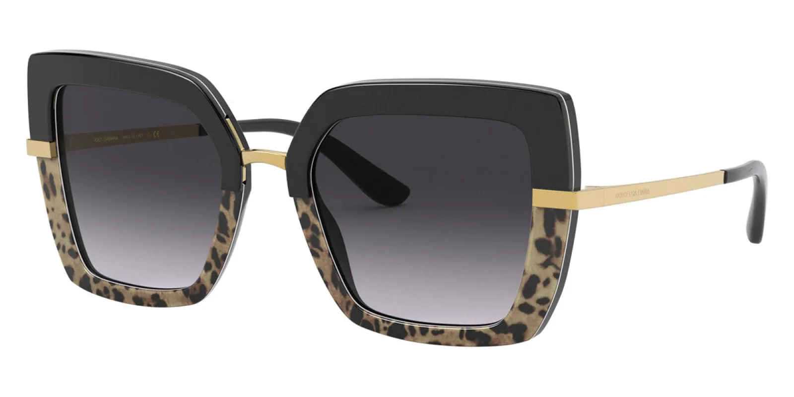 Dolce & Gabbana Women's 52mm Top Black on Print Leo Sunglasses DG4373F-32448G-52 sold by Ruumur