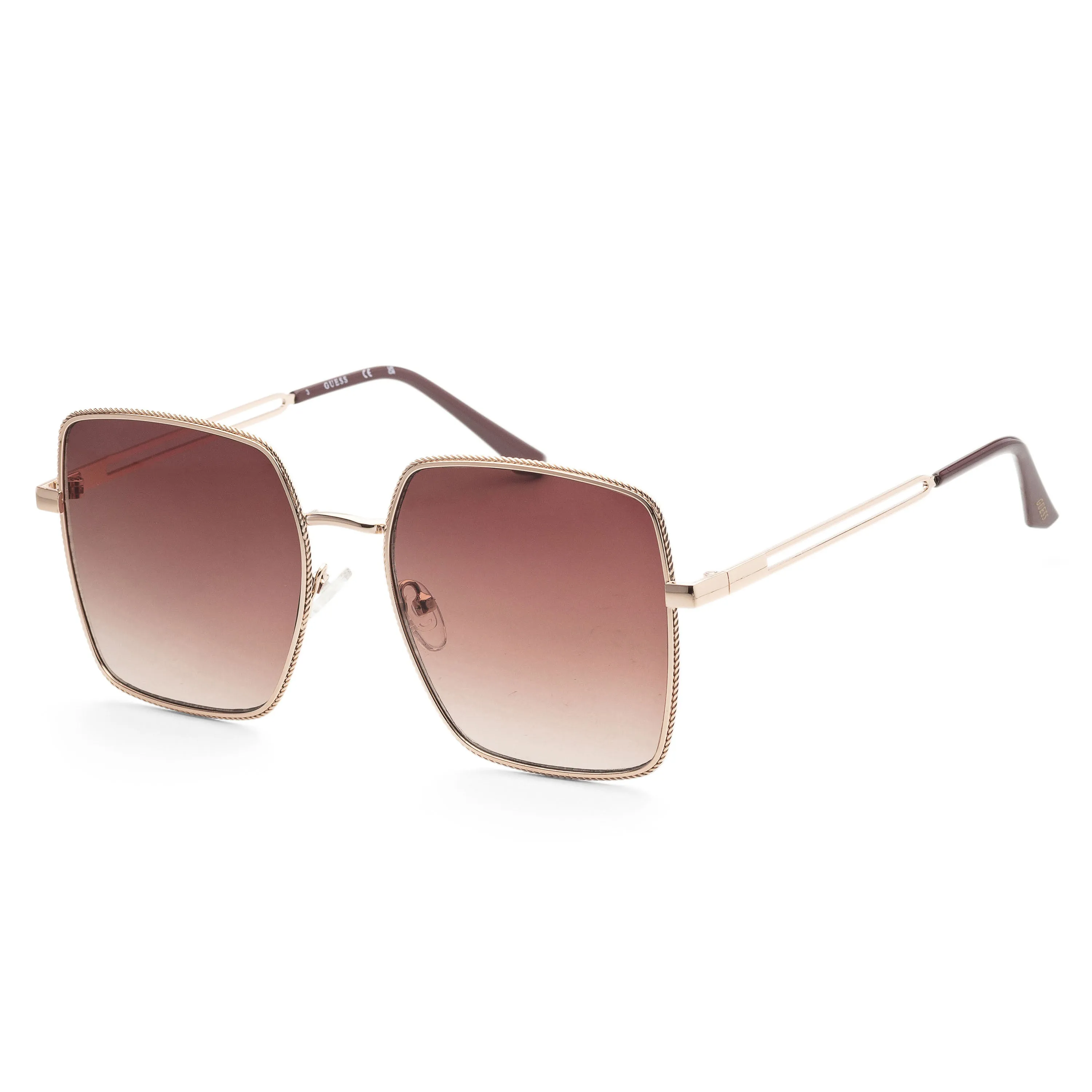 Guess Women's 58 mm Shiny Rose Gold Sunglasses GF0419-28F sold by Ruumur