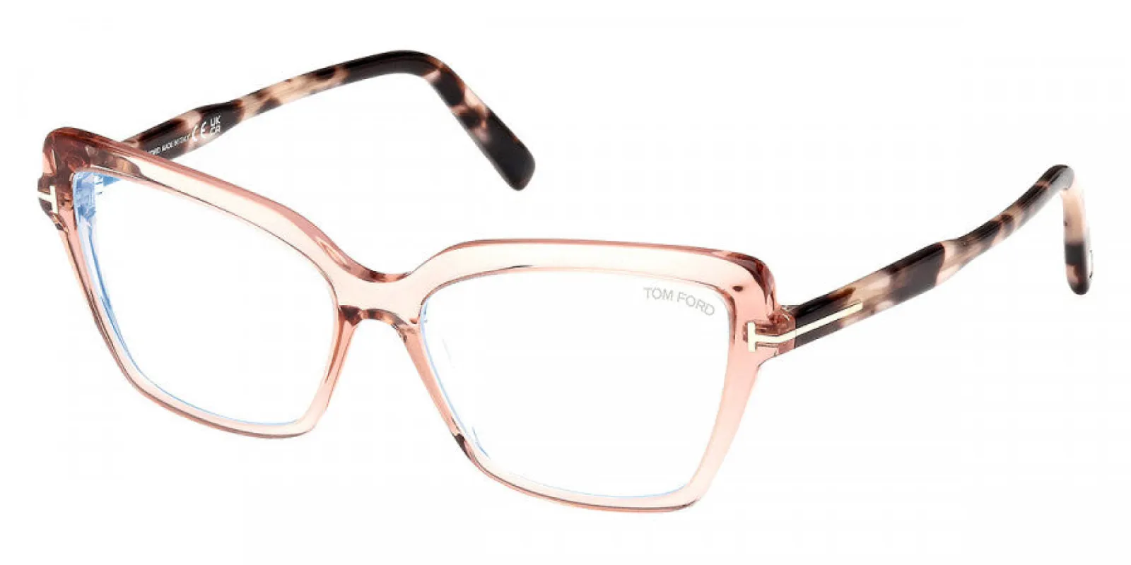 Tom Ford Women's T-Logo 55mm Shiny Pink Opticals FT5948-B-072-55 sold by Ruumur