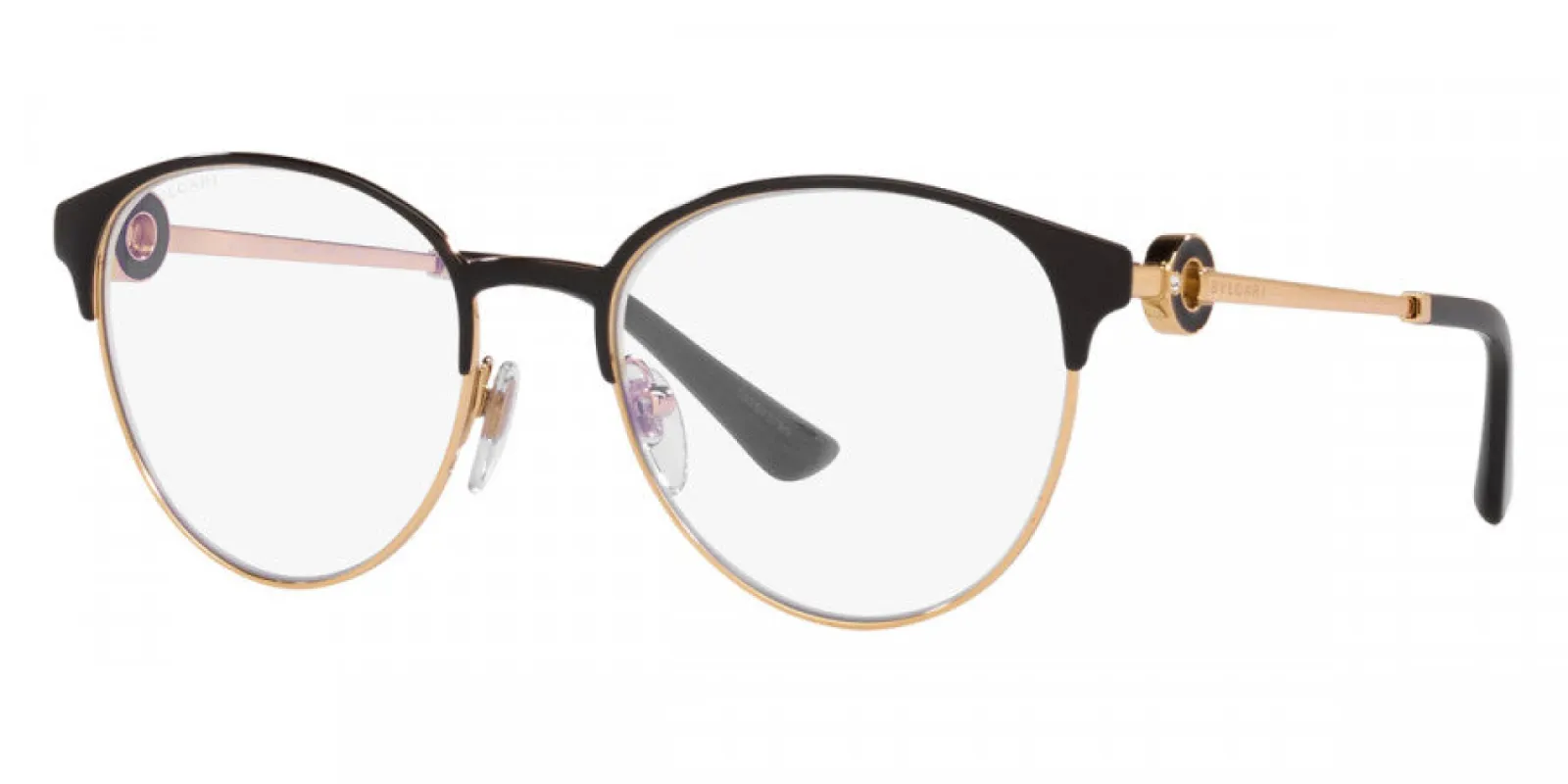 Bulgari Women's 53 mm Rose Gold and Black Opticals BV2223B-2070-53 sold by Ruumur