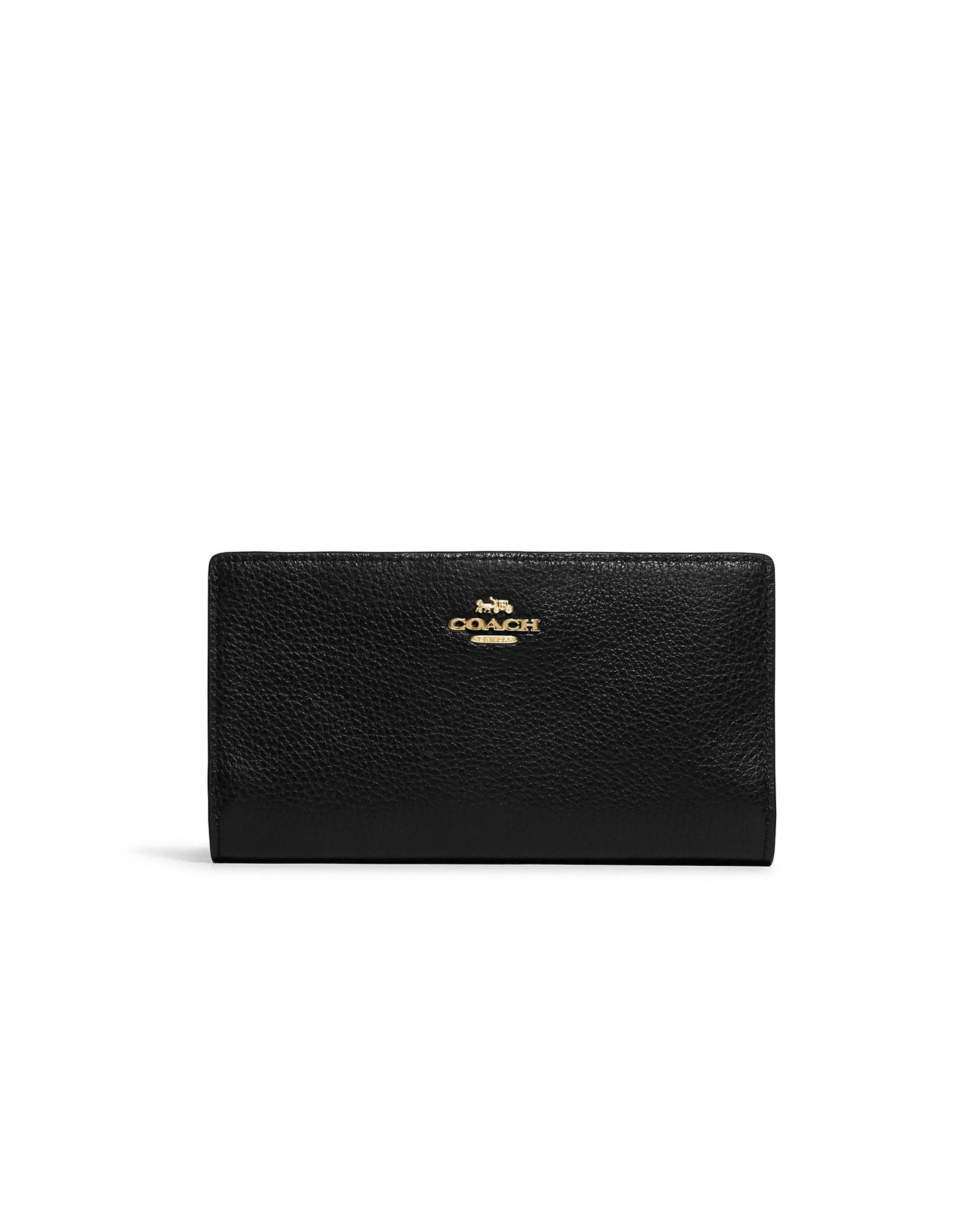 Coach Women's Black Slim Zip Wallet sold by Ruumur