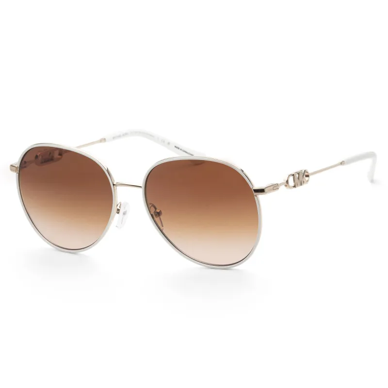 Michael Kors Women's 58mm Light Gold / White Sunglasses MK1128J-123313-58 sold by Ruumur