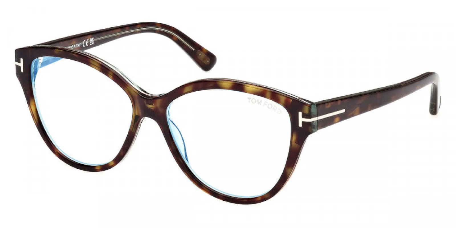 Tom Ford Women's T-Logo 54mm Coloured Havana Opticals FT5954-B-055-54 sold by Ruumur