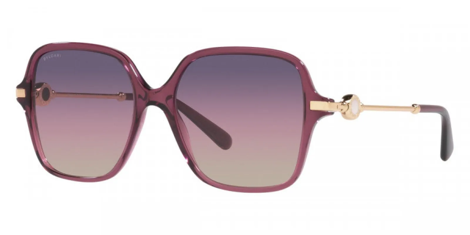 Bulgari Women's 55 mm Transparent Purple Sunglasses BV8248F-5486U6-55 sold by Ruumur