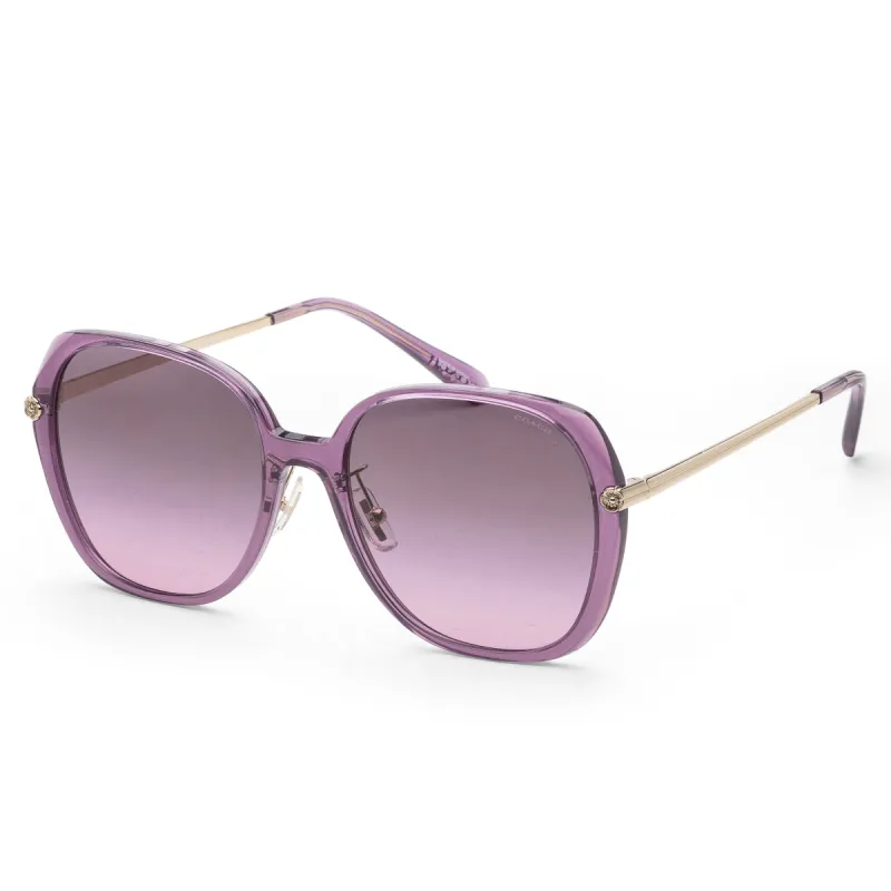 Coach Women's 59mm Transparent Purple Sunglasses HC8403D-582590-59 sold by Ruumur