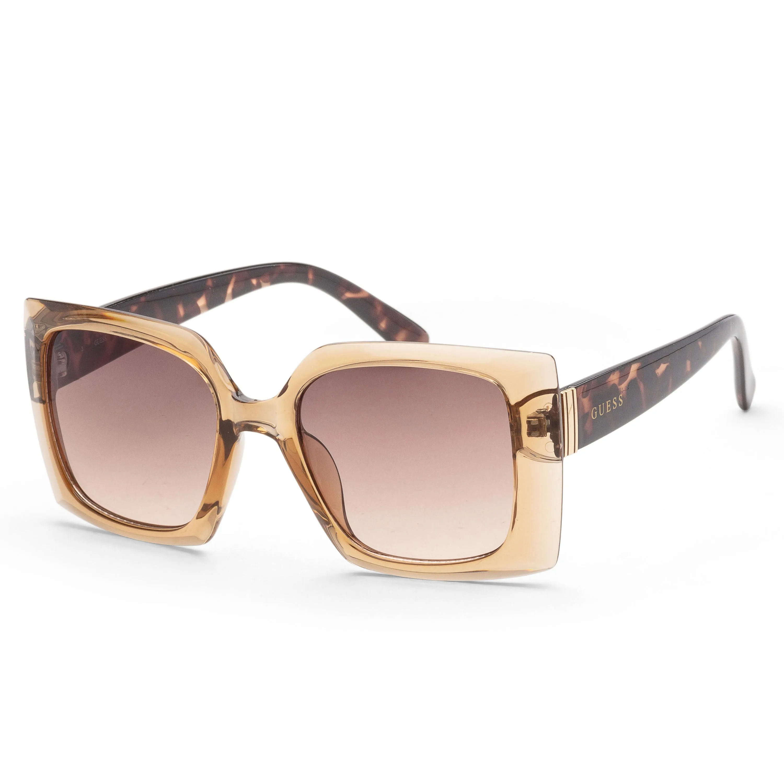 Guess Women's 53mm Transparent Brown Sunglasses GF0424-27F sold by Ruumur