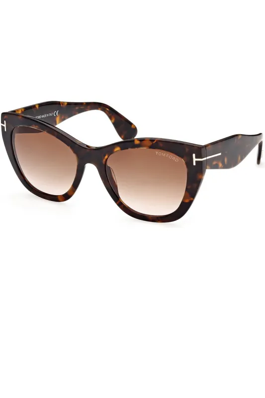 Tom Ford Women's Cara 56mm Shiny Black Sunglasses FT0940-01B-56 sold by Ruumur