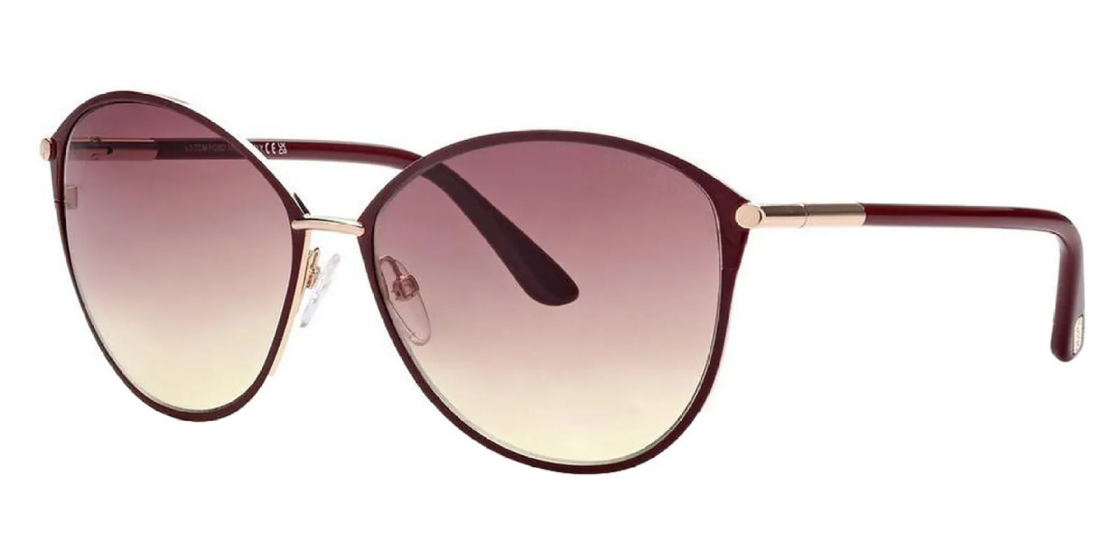 Tom Ford Women's Penelope 59mm Shiny Bordeaux Opticals FT0320-69T-59 sold by Ruumur