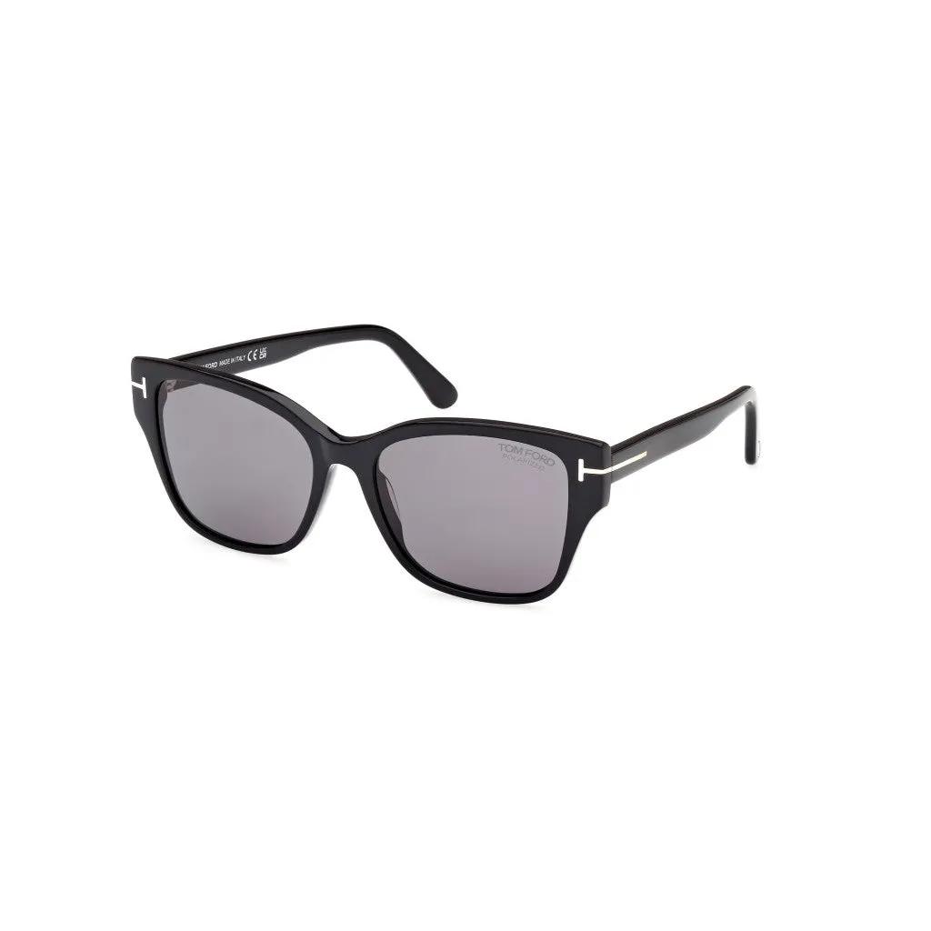 Tom Ford Women's Elsa 55mm Shiny Black Sunglasses FT1108-01D-55 sold by Ruumur