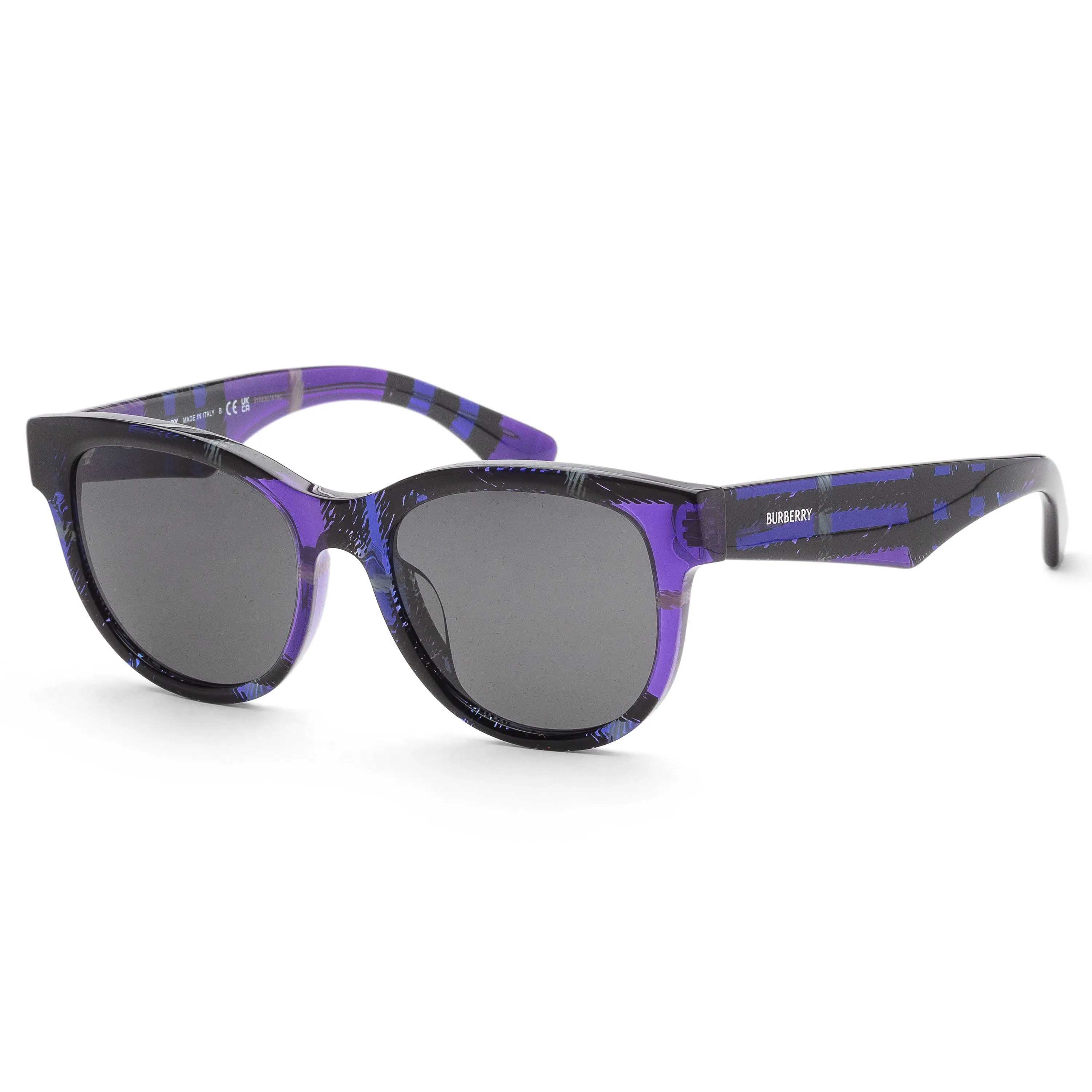 Burberry Women's 54mm Checker Violet Sunglasses BE4432U-411387-54 sold by Ruumur