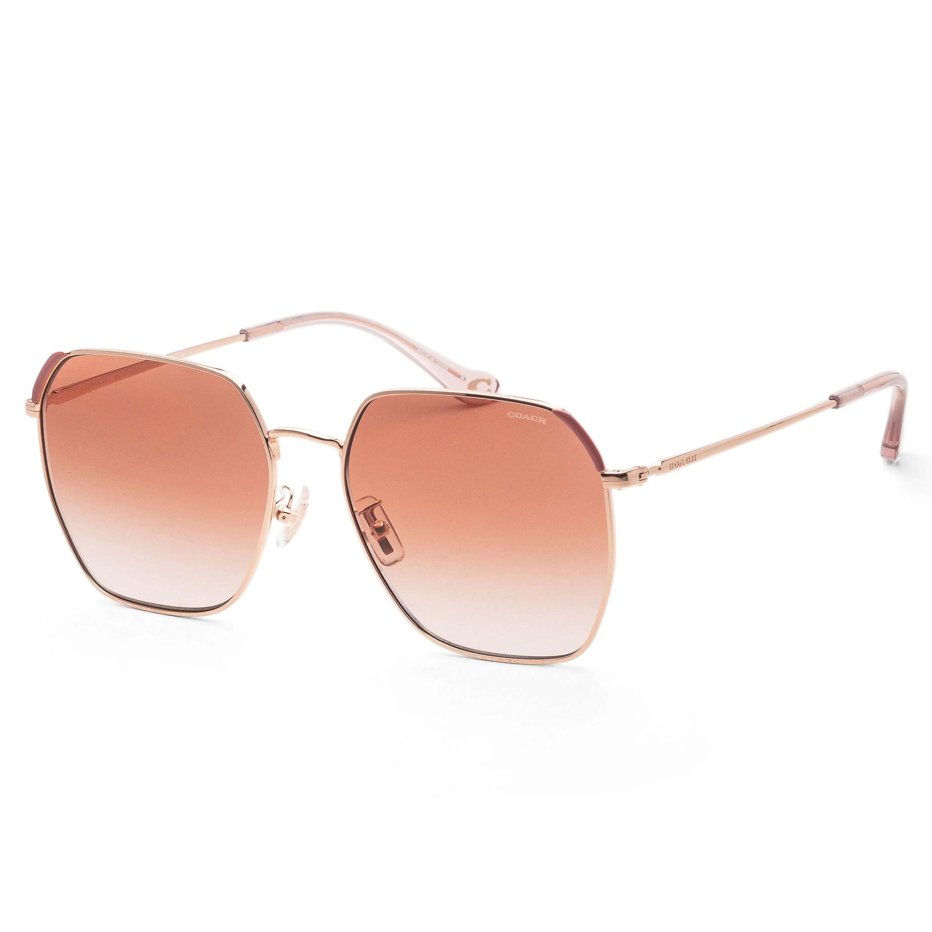 Coach Women's 60mm Shiny Rose Gold Sunglasses HC7165D-933113-60 sold by Ruumur