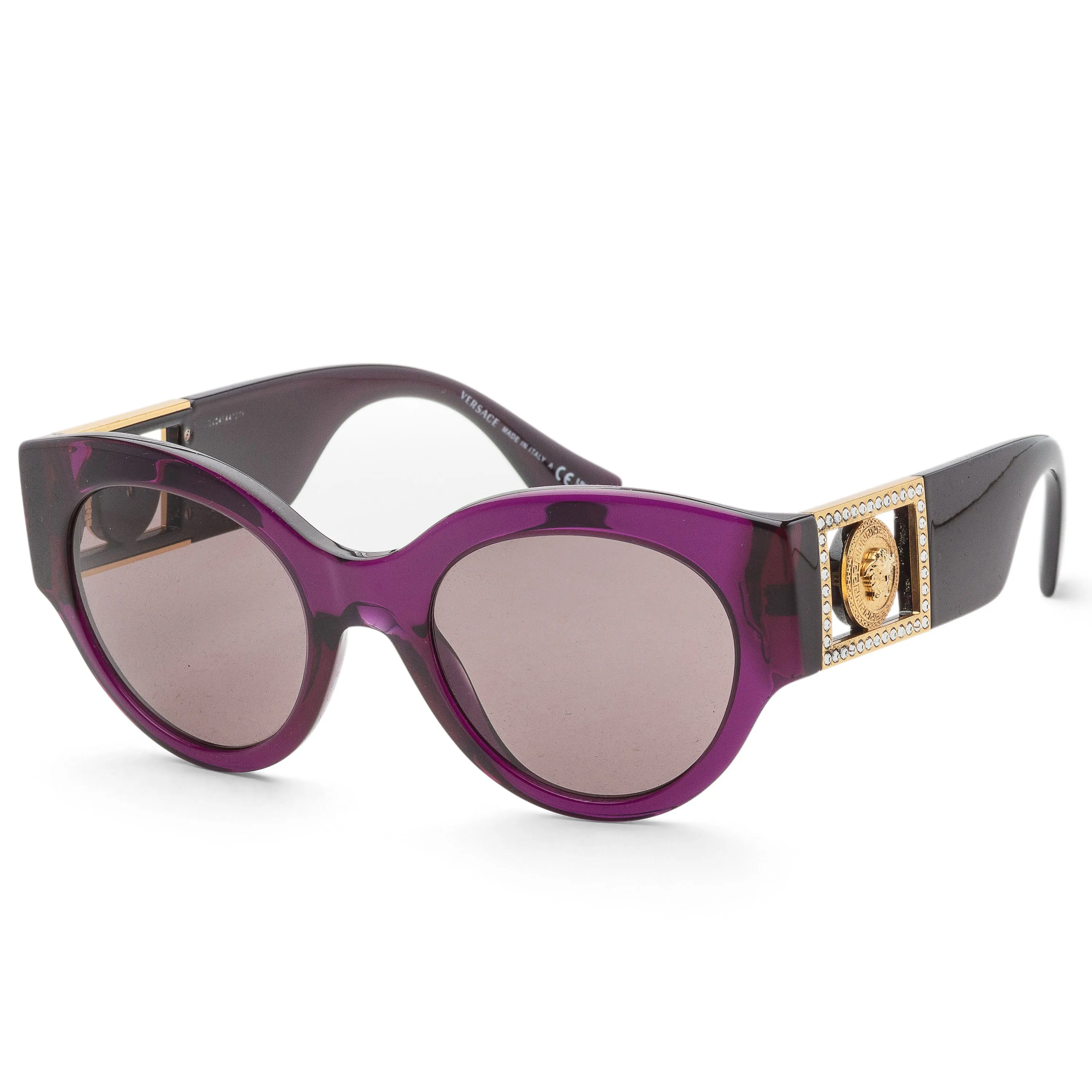 Versace Women's 52mm Transparent Plum Sunglasses VE4438B-53847N-52 sold by Ruumur