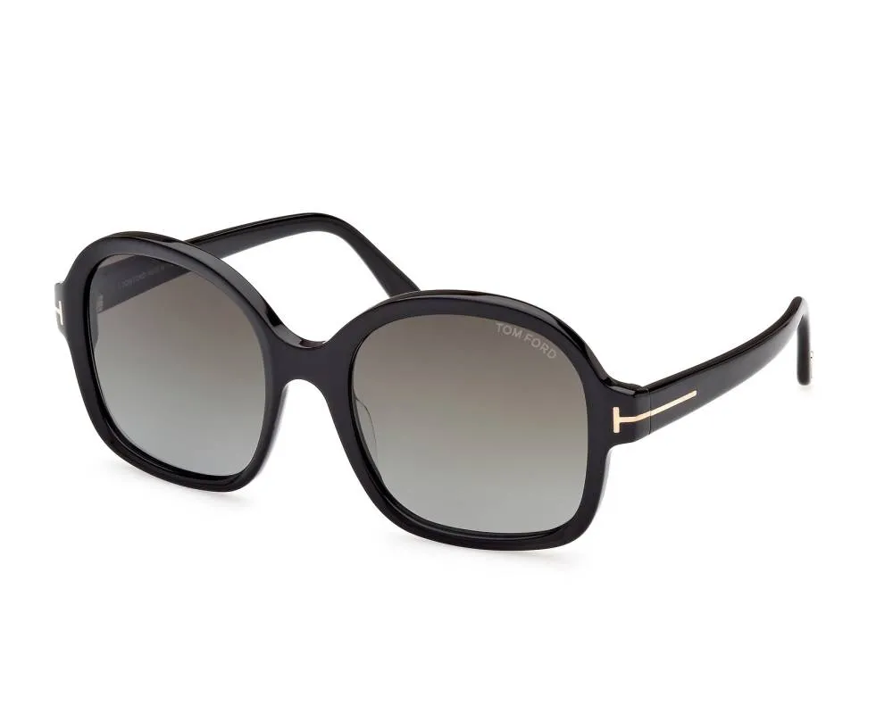 Tom Ford Women's Hanley 57mm Shiny Black Sunglasses FT1034-01B-57 sold by Ruumur