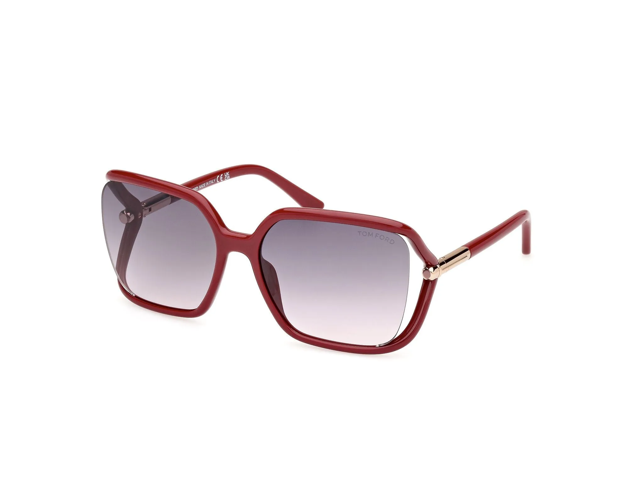 Tom Ford Women's Solange 60mm Shiny Fuchsia Polarized Sunglasses FT1089-75B-60 sold by Ruumur
