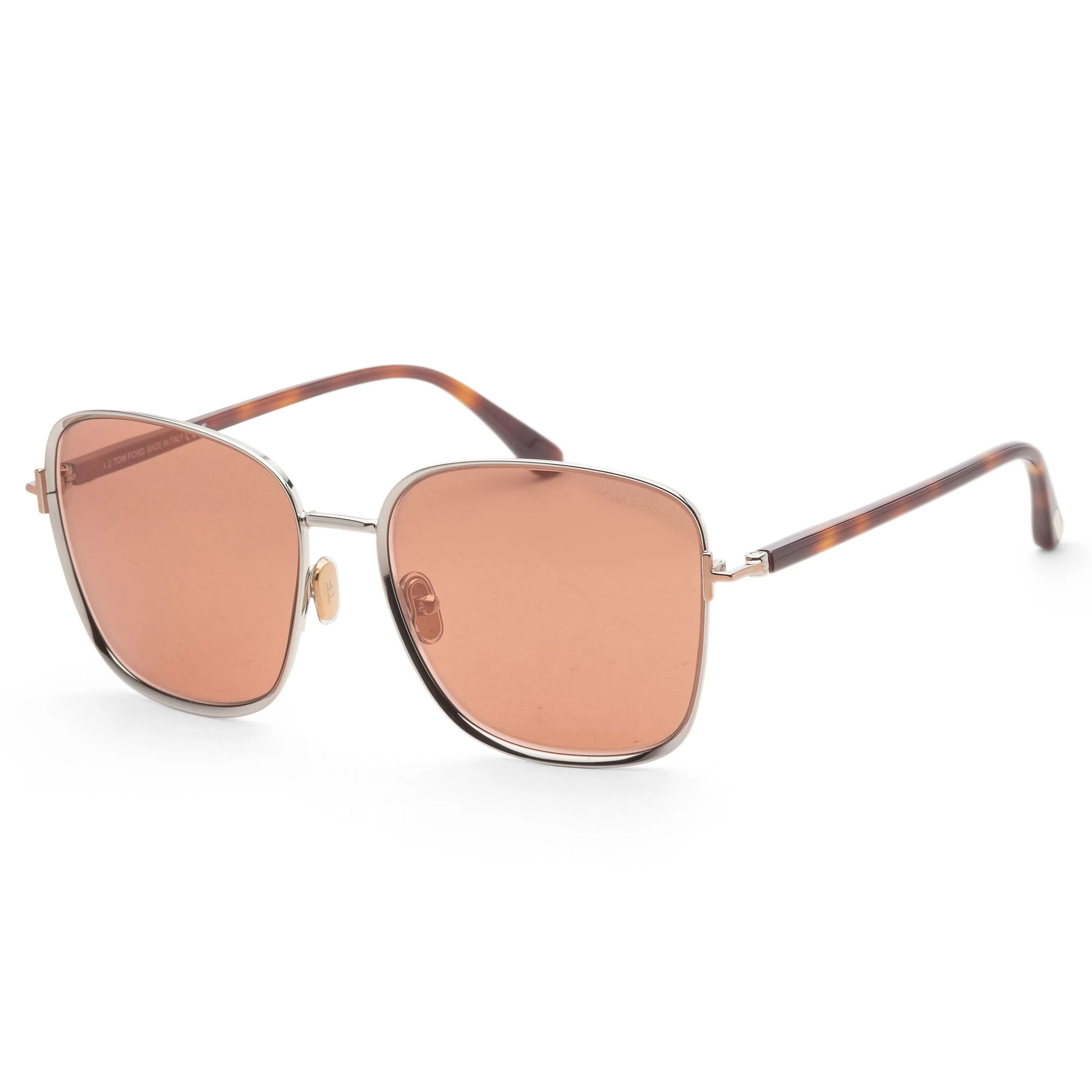 Tom Ford Women's Fern 57mm Shiny Dark Ruthenium Sunglasses FT1029-12G-57 sold by Ruumur