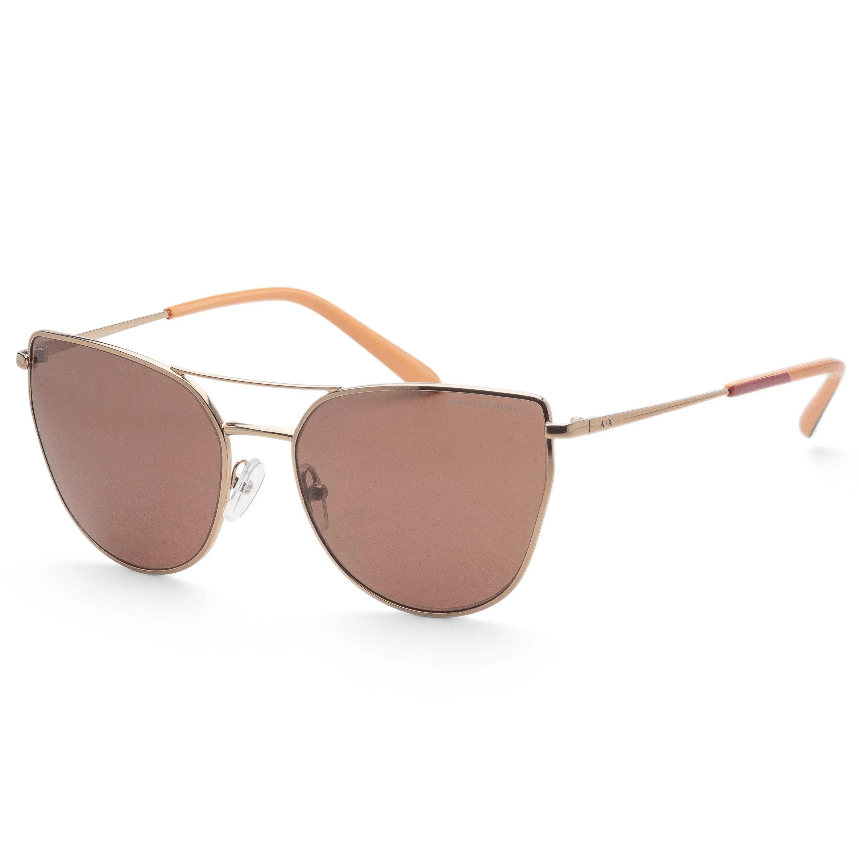 Armani Exchange Women's 56mm Shiny Pale Gold Sunglasses AX2045S-611073-56 sold by Ruumur