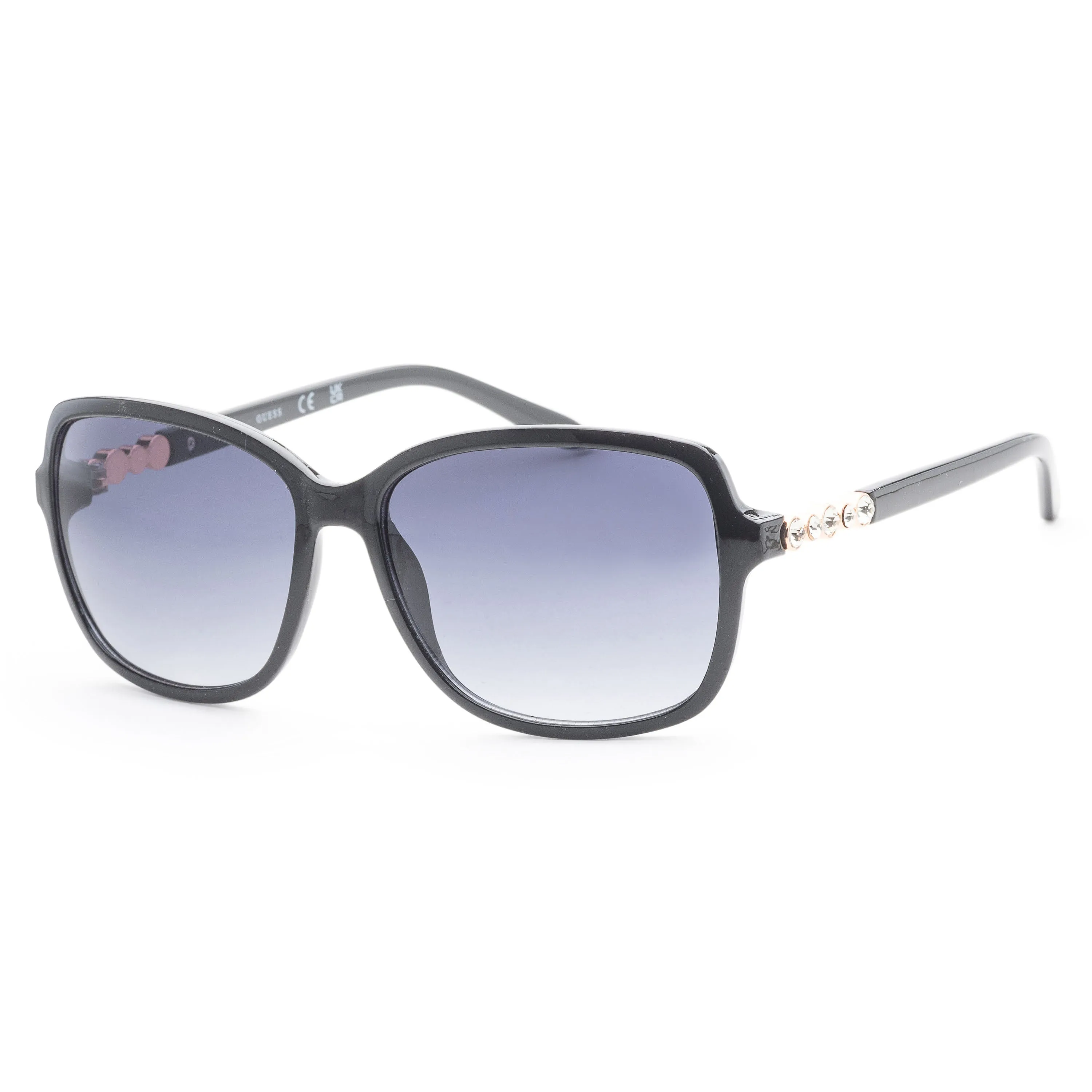 Guess Women's 58 mm Shiny Black Sunglasses GF0393-01B sold by Ruumur