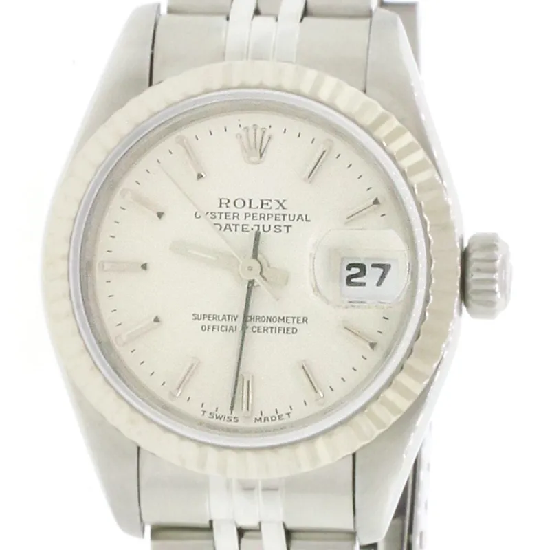 Rolex Datejust Ladies 2-Tone 18K/Steel Stick Dial 26MM Jubilee 69174 No Holes TFJ-142508167 sold by Ruumur