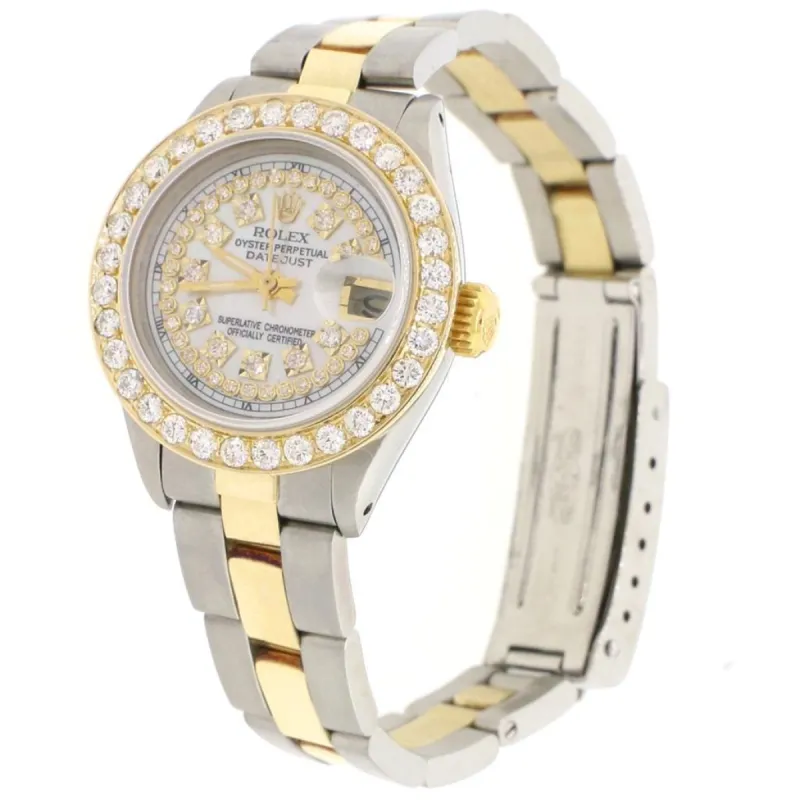 Rolex Datejust Ladies 2-Tone 26MM Oyster w/White MOP Diamond  TFJ-142508511 made by Ruumur