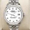 Rolex Datejust Midsize 31mm 3.30ct Diamond Bezel/Bracelet/White Dial Watch TFJ-142508211 sold by Ruumur