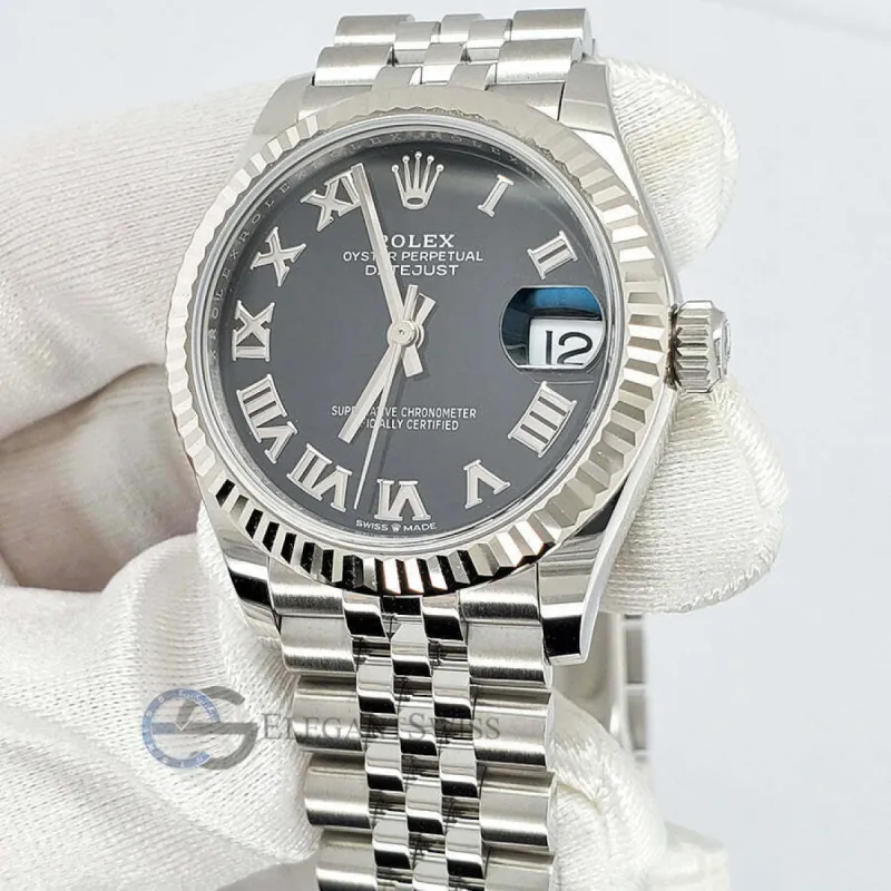 Unworn Rolex Datejust 31mm  Black Roman Dial Jubilee Watch  TFJ-142508704 sold by Ruumur