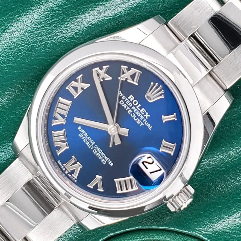 Rolex Datejust  Blue Roman Dial Steel Oyster Watch   TFJ-142508254 sold by Ruumur
