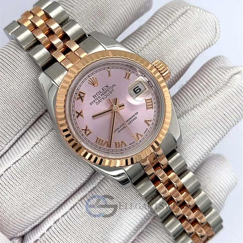 Rolex Datejust 26mm 2-Tone Rose Gold/Steel Rose Roman  Ladies Watch TFJ-142508510 sold by Ruumur