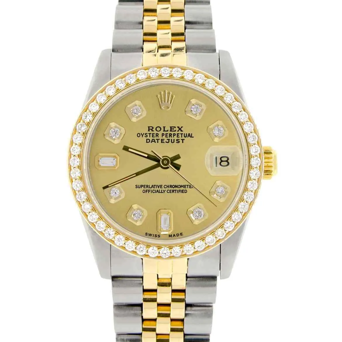 Rolex Datejust 2-Tone 18K Gold/SS Midsize Womens Watch TFJ-142508310 sold by Ruumur