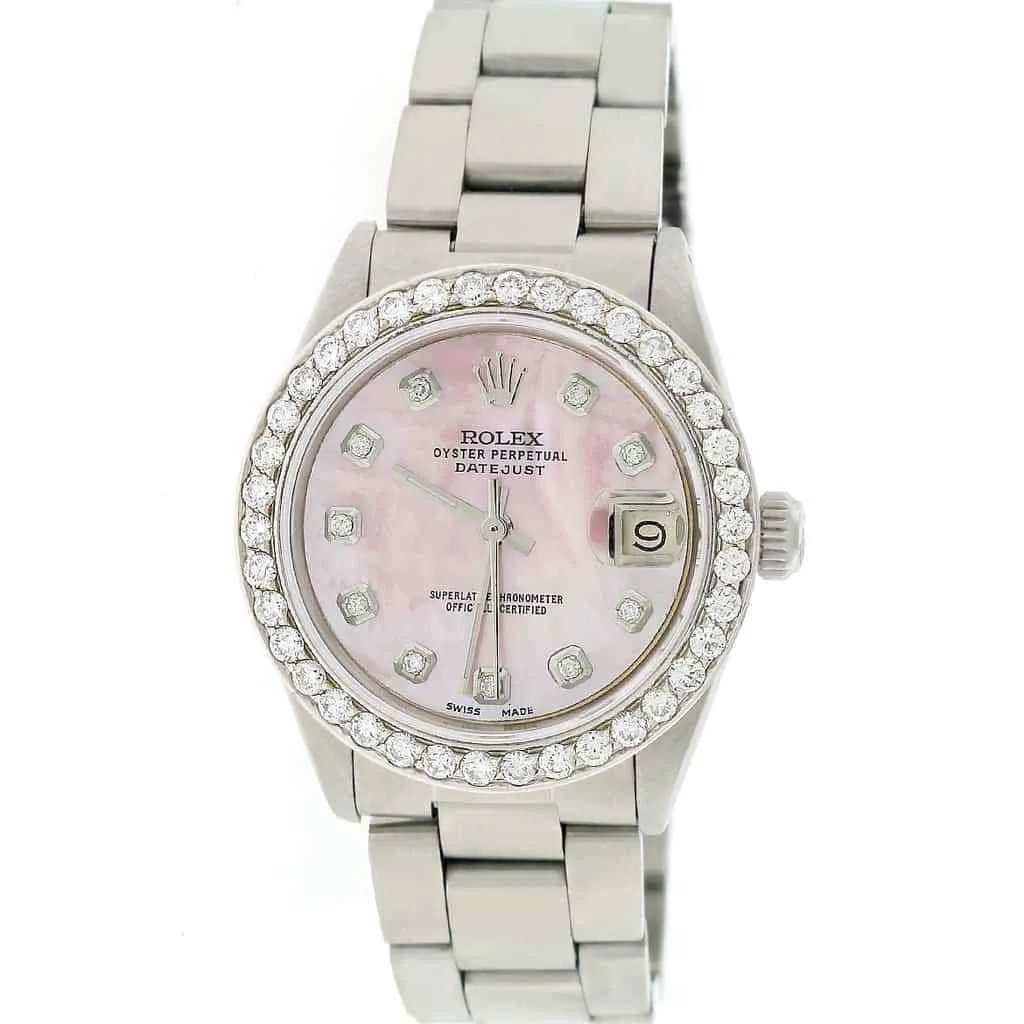 Rolex Datejust Midsize 31mm Womens Oyster w/Pink MOP Diamond Dial & 1.52Ct Bezel TFJ-142508119 sold by Ruumur