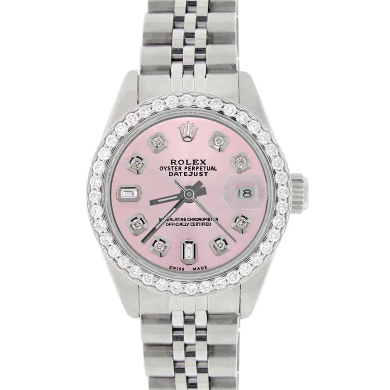Rolex Datejust Ladies 26mm Diamond Bezel/Orchid Pink Dial Jubilee Steel Watch TFJ-142508017 sold by Ruumur