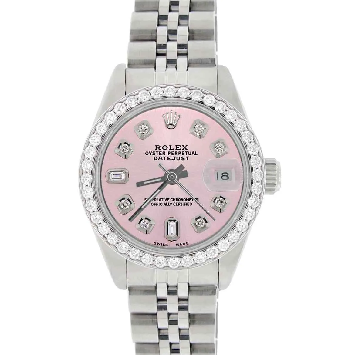 Rolex Datejust Ladies 26mm Diamond Bezel/Orchid Pink Dial Jubilee Steel Watch TFJ-142508017 sold by Ruumur