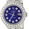 Rolex Datejust Ladies 26mm Steel Oyster w/Navy Blue Diamond Dial &amp; 1.45CT Bezel TFJ-142508102 sold by Ruumur