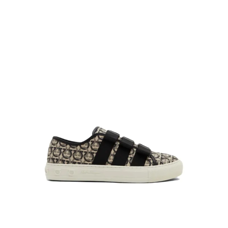 Ferragamo Nataly Women's Sneakers Beige, Black made by Ruumur