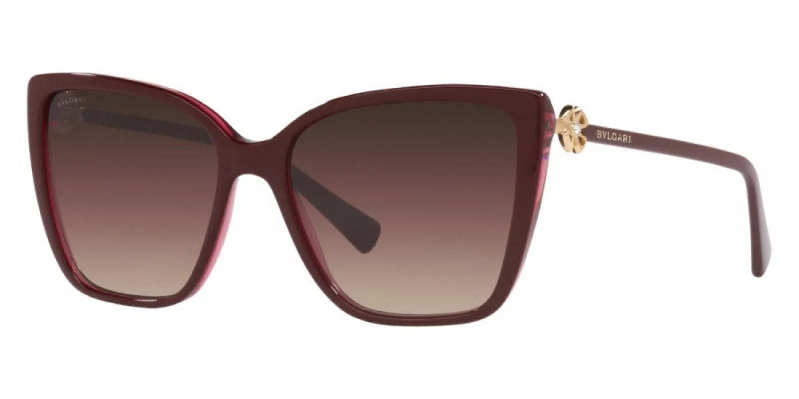 Bulgari Women's 55 mm Bordeaux On Transparent Sunglasses BV8247B-5469E2-55 sold by Ruumur