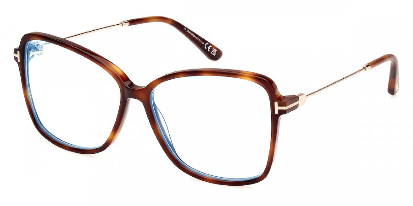 Tom Ford Women's T-Logo 55mm Blonde Havana Opticals FT5953-B-053-55 sold by Ruumur